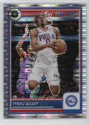 2023-24 Panini NBA Hoops Premium Stock Pulsar Prizm Tyrese Maxey #144 8d2