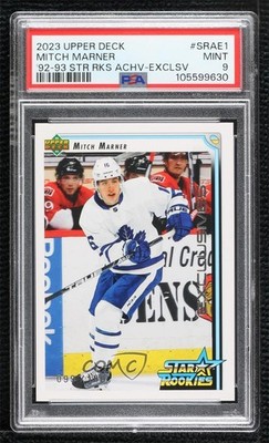 2023 Series 1 1992-93 Star Rookies Exclusives Achievement Mitch Marner PSA 9 7ic