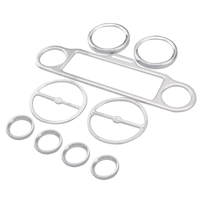9x Chrome Inner Fairing Gauge Speaker Trim Cover For Harley Electra Street Glide - Изображение 4 из 4