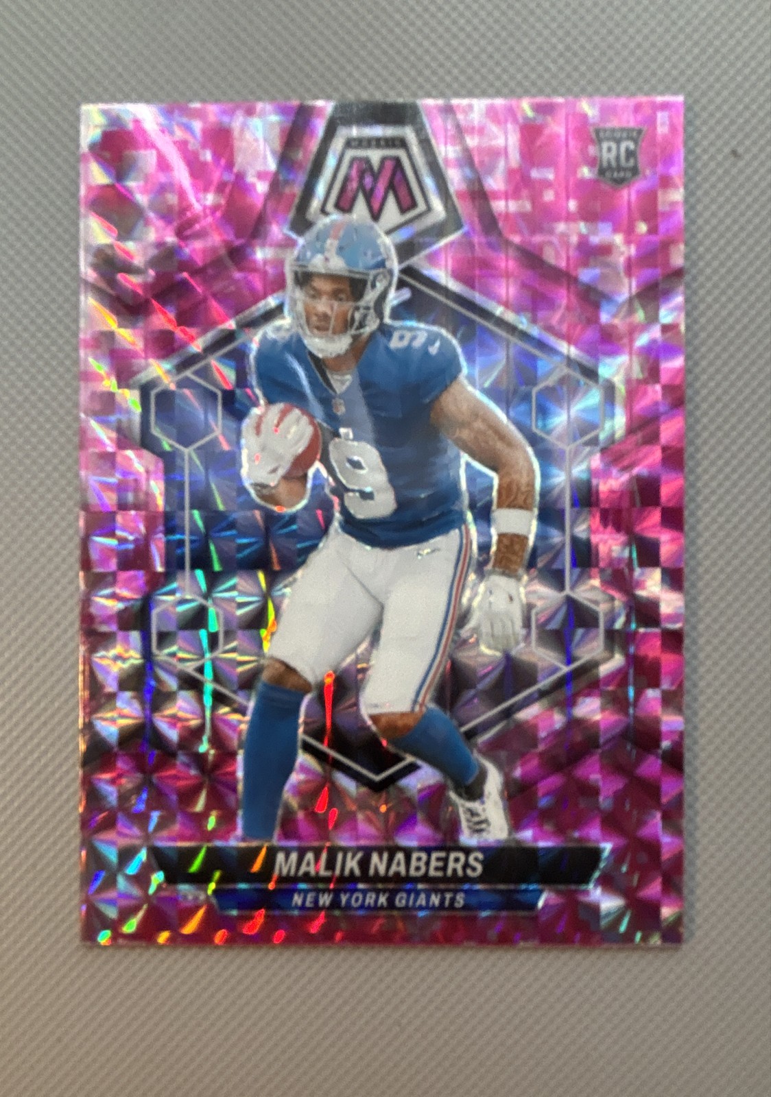 2024 Panini Mosaic - Rookies Malik Nabers #306 Camo Pink Mosaic Prizm (RC)