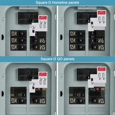 Generator Interlock Kit Square D QO Homeline 100 125 Amp Panels 3/4 to 7/8"