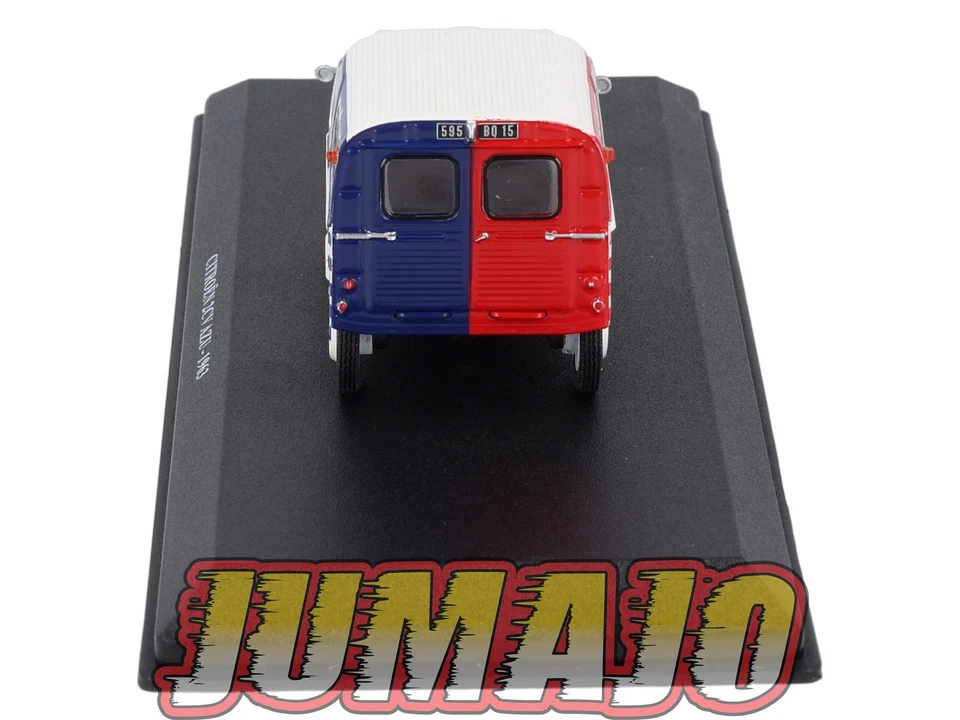 UTC17 Voiture 1/43 IXO Altaya Utilitaire CITROEN 2CV AZU 1963 Crème Nivea - Photo 4/4