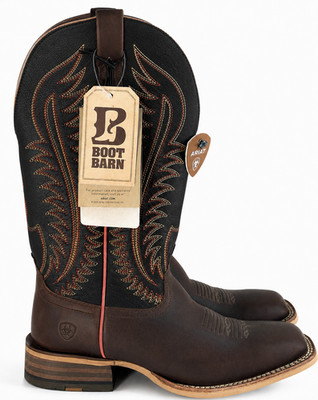 New  Ariat Belmont Western Boots Womens 10B Crackled Cafe Mahogany Leather