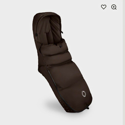 Bugaboo Performance Footmuff Winter Hooded Zipper Black/Gray