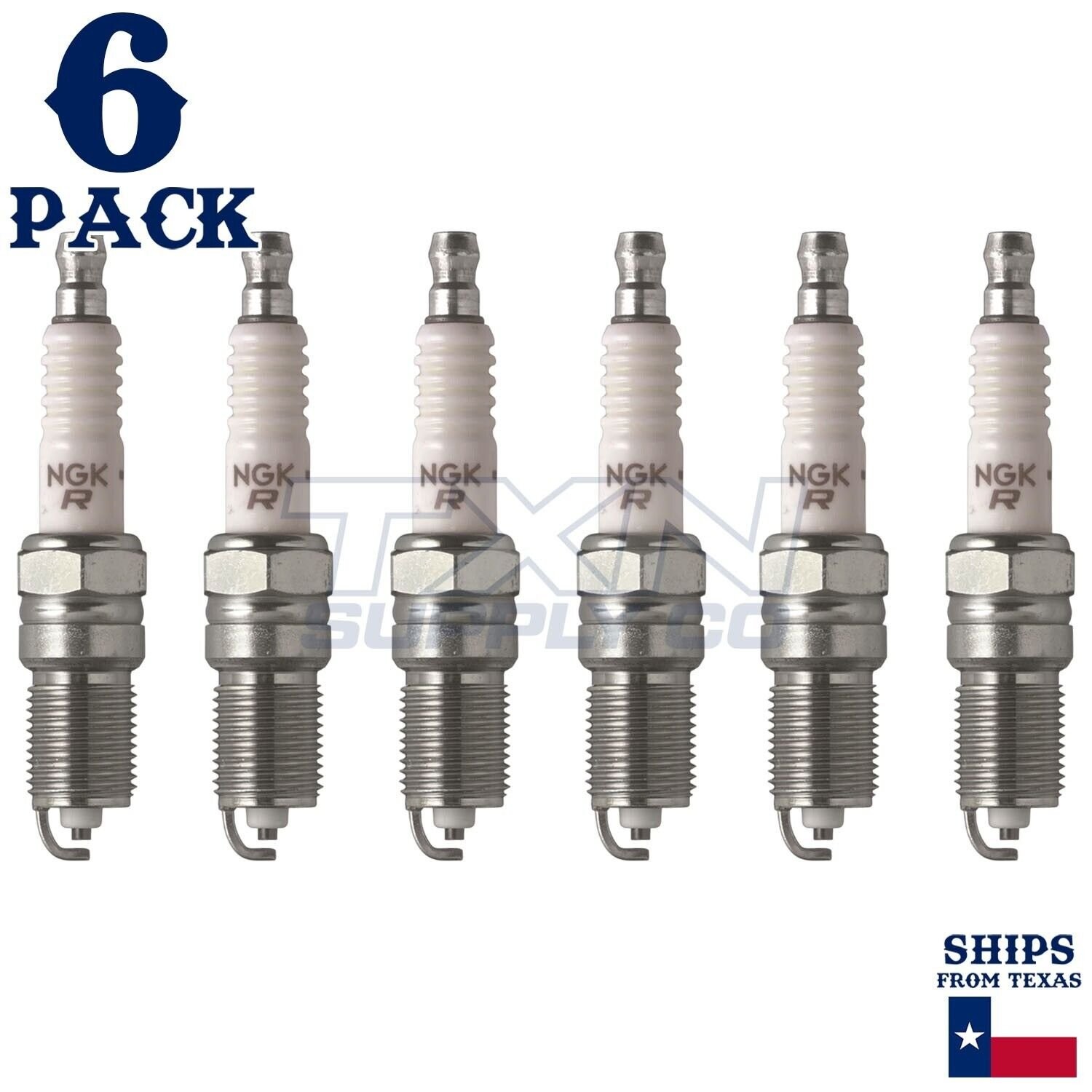 6 Pack NGK V-Power Spark Plugs 1989 for Pontiac Firebird V6 3.8L