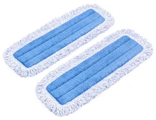 Zflow 18" Microfiber Dust Mop Pads 2-Pack - Premium Commercial Grade Washable...
