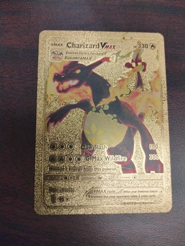 Pokemon gold foil card great novelty item for kids or beginner collectors
