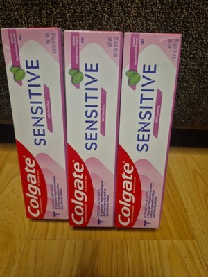 Colgate Sensitive Toothpaste with Whitening Fresh Mint 6oz (Lot of 3)
