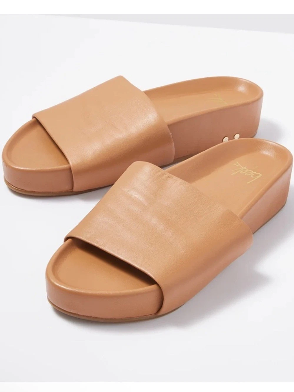 Beek Pelican Slides Sandals Size 8 9 10 HONEY Leather Platform New in Box
Opens in a new window or t