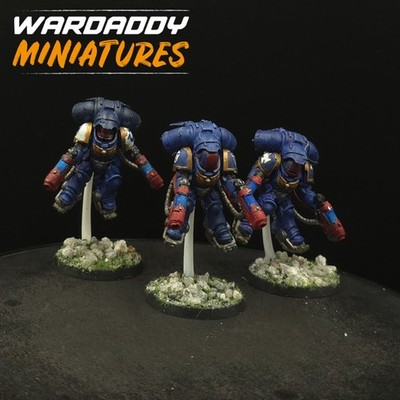Well Painted Warhammer 40k Ultramarines Primaris Inceptors ×3 FS6 Games Workshop
