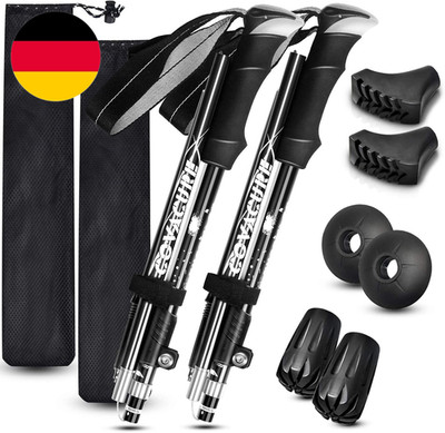 COVACURE Wanderstöcke Nordic Walking Stöcke - 110-130 Cm / 100-120 Cm Faltbar, V