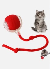 Interactive Cat Toy Ball USB Rechargeable w/ Tail Smart Motion Pet Toys Indoor
