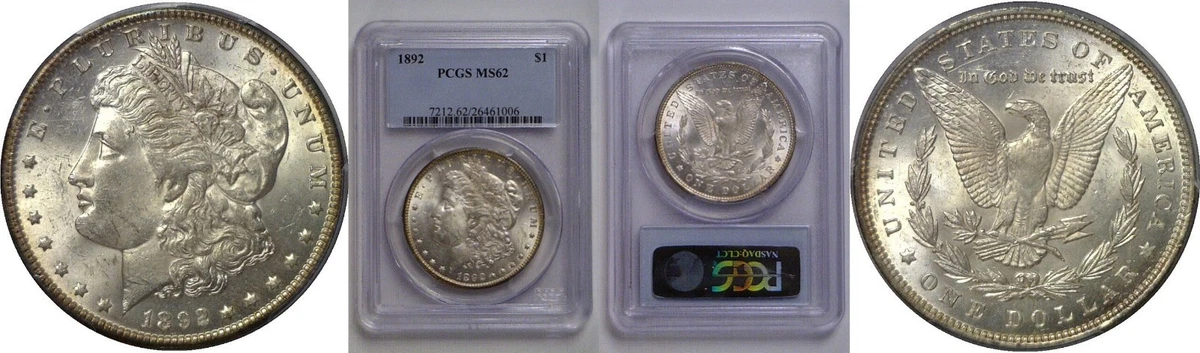 MS 62 Graded 1892 Year Morgan US Dollars (1878-1921) for sale | eBay