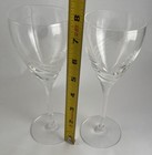 Lenox Windswept Swirl Lead Cut Crystal 7 7/8”  Wine Glass Set of 2 — photo 2