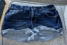 Girls Justice Jean Blue Jean shorts cuffed Size 12R