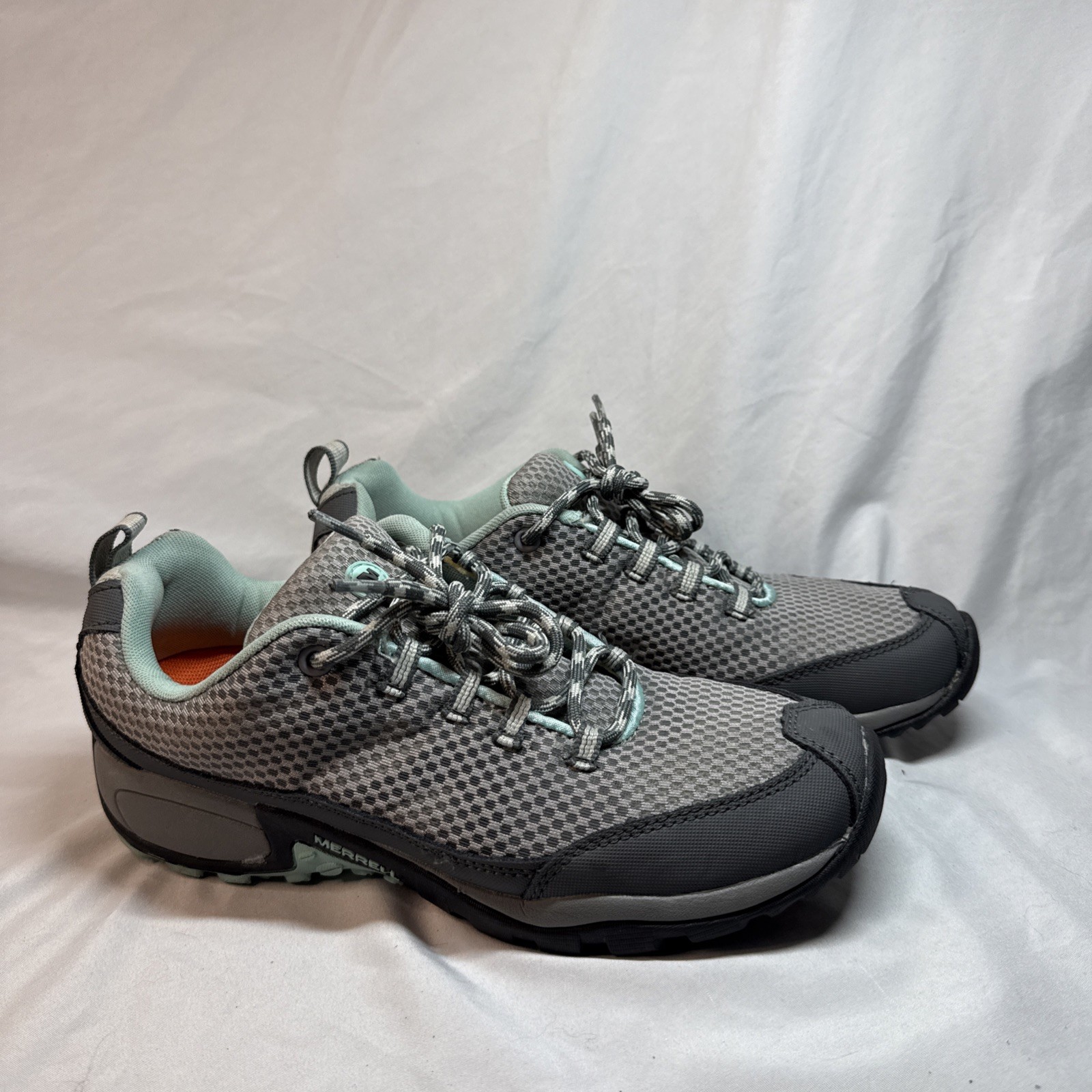 Merrell Performance Scarpe Donna 9.5 Wild Dove Guscio d'uovo Blu Trail Running Escursionismo