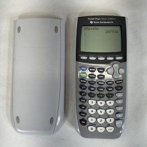 Texas Instruments TI-84 Plus Silver Edition Graphing Calculator w/ Cover Tested