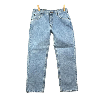 Wrangler Five Star Premium Regular Fit Jeans Men 34x29* Blue Denim Cowboy Riding