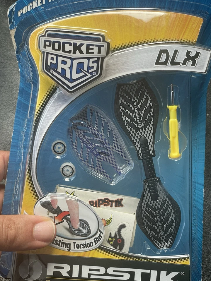 Pocket Pros Ripstik Caster Board DLX Black Silver - Finger Toys - New in box - Image 2 of 3