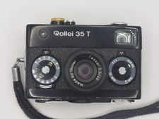 Rollei 35T Black - Film Tested - Meter Works - Tessar 40mm 3.5 - Excellent Con