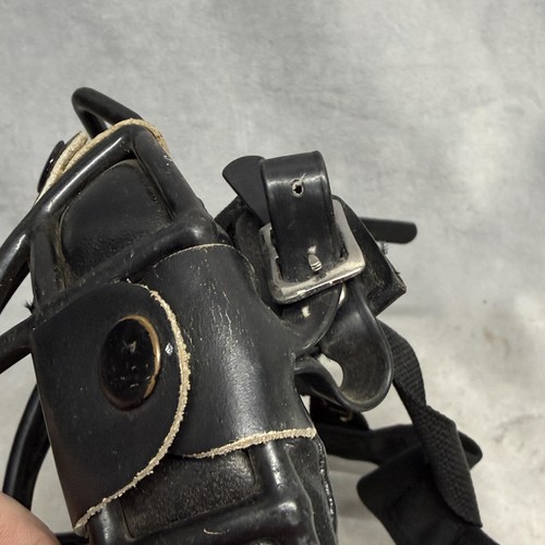Fahrrad Schiedsrichter Gesichtsmaske Herren Einheitsgröße schwarz gepolstert Stahl Baseball Fänger Ausrüstung - Bild 6 von 14