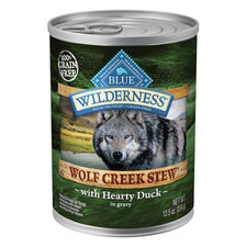 Blue Buffalo Wilderness Wolf Creek Stew High Protein,Wet Dog food, 12.5-oz can 3.58 per gallon