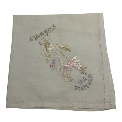 Antique 1918 State-Fair Handkerchief Mayme