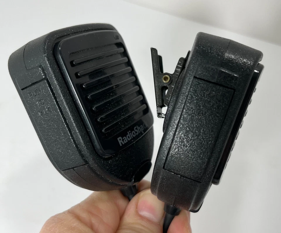 2x Radio Shack Modelo 19-314 Auricular/Micrófono Se Adapta a HTX-202/404 e ICOM Radio Portátil Foto 4 de 4
