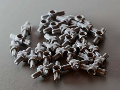 LEGO Technic: 30x Axle 3L w/ Pin Hole, Dark Bluish Gray
