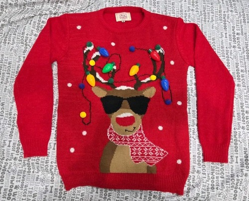 Ugly Christmas Elf Approved Sweater (Medium)