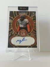 2024 Myles Cole 1/1 Wild Card Auto Mania NCAA #AMAC-MC Texas Tech Rookie