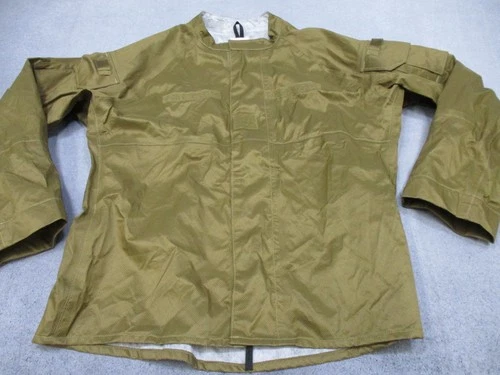 US Military Coat Fuel Handler's Jacket XX-Large Coyote Brown Flame Resistant - product listing photo