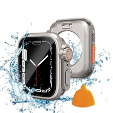 2 in 1 Waterproof Case Compatible for Apple Watch 45mm Screen Protector Serie...