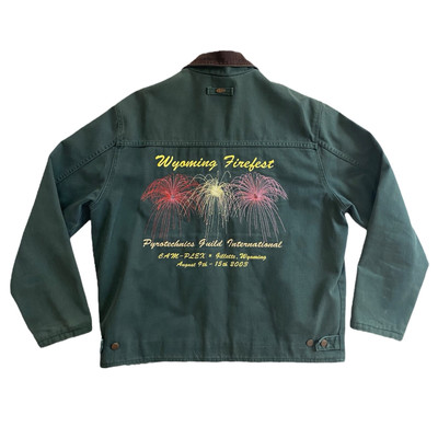 2003 Pyrotechnics Guild International Wyoming Firefest Men s Jacket L Work Coat