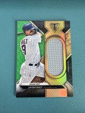 Javier Baez 2017 Topps Triple Threads - Single Jumbo Relics Emerald /18 Cubs