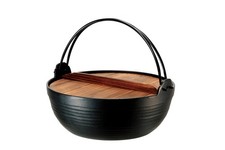 Ikenaga Iron Works Living With Iron Nanbu Iron Kappo Round Pot, Ih , 24Cm, Gift_