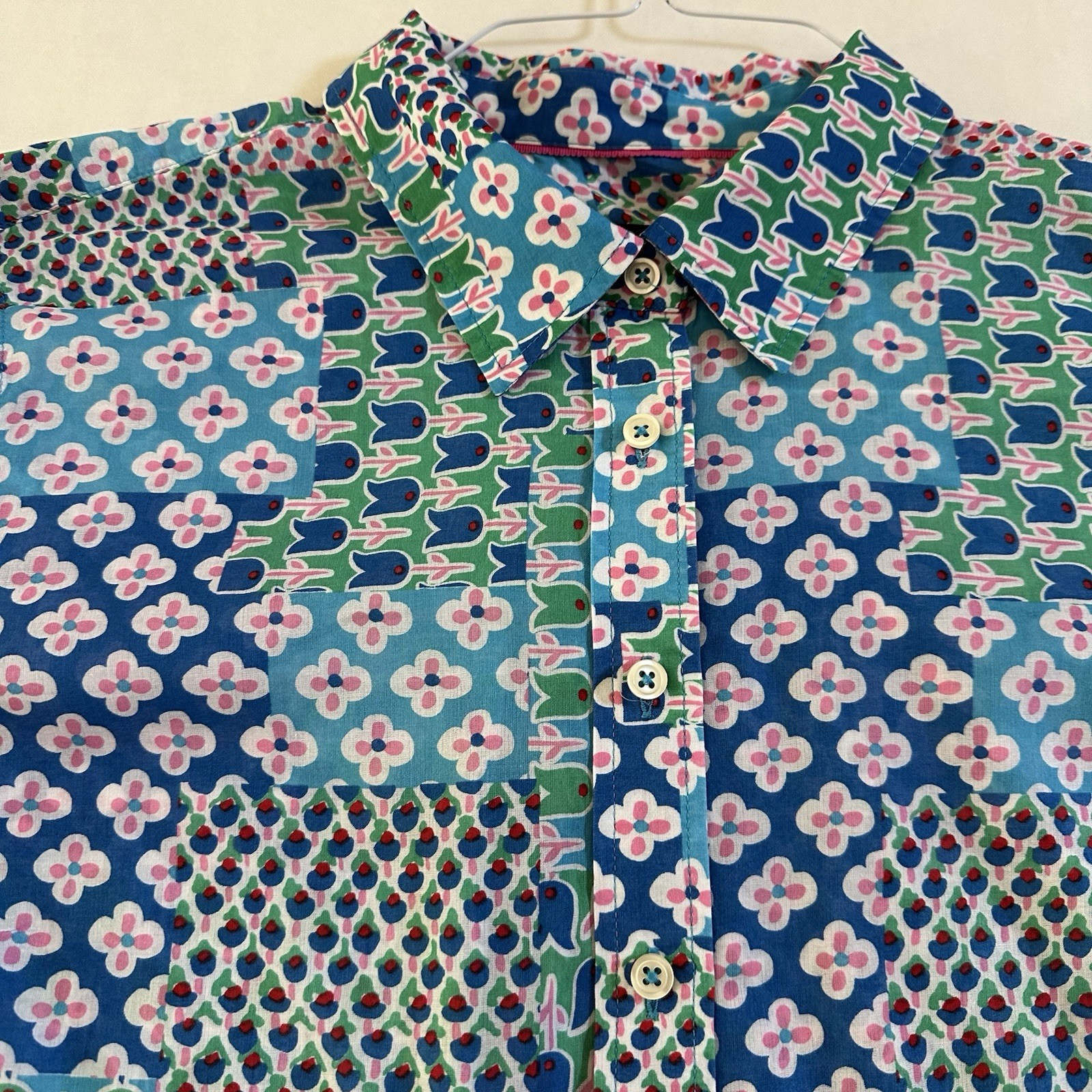 Talbots Women's Floral Patchwork Lightweight Cott… - image 2