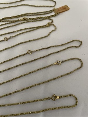 12 VTG Solid Brass 15 Foxtail Chains