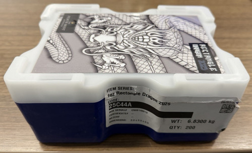 Perth Mint Rectangle Dragon Coin EMPTY Mini Monster Box , USED, NO COINS.