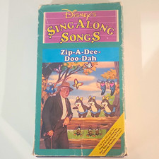 Disney's Sing Along Songs Zip-A-Dee-Doo-Dah VHS 1986 WD Home Video NTSC