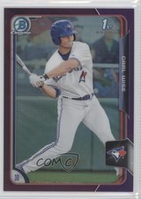 2015 Bowman Draft Chrome Purple Refractor 188/250 Carl Wise #139 j2c