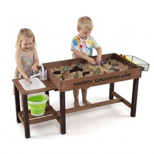 Sensory Table w/ Water Pump SinkToddler Activity Table w/33 Sand Table Toys
