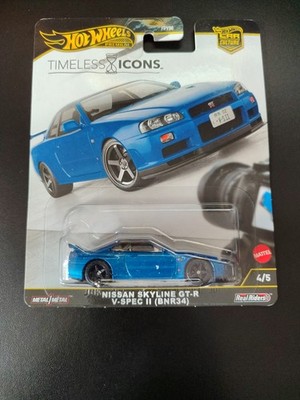 Hot Wheels Premium Timeless Icons 4/5 Nissan Skyline GT-R V-Spec II JBK92