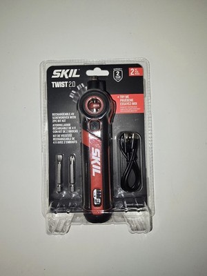 SKIL Twist 2.0 4V Rechargeable Cordless Screwdriver Pivoting Head USB-C NEW