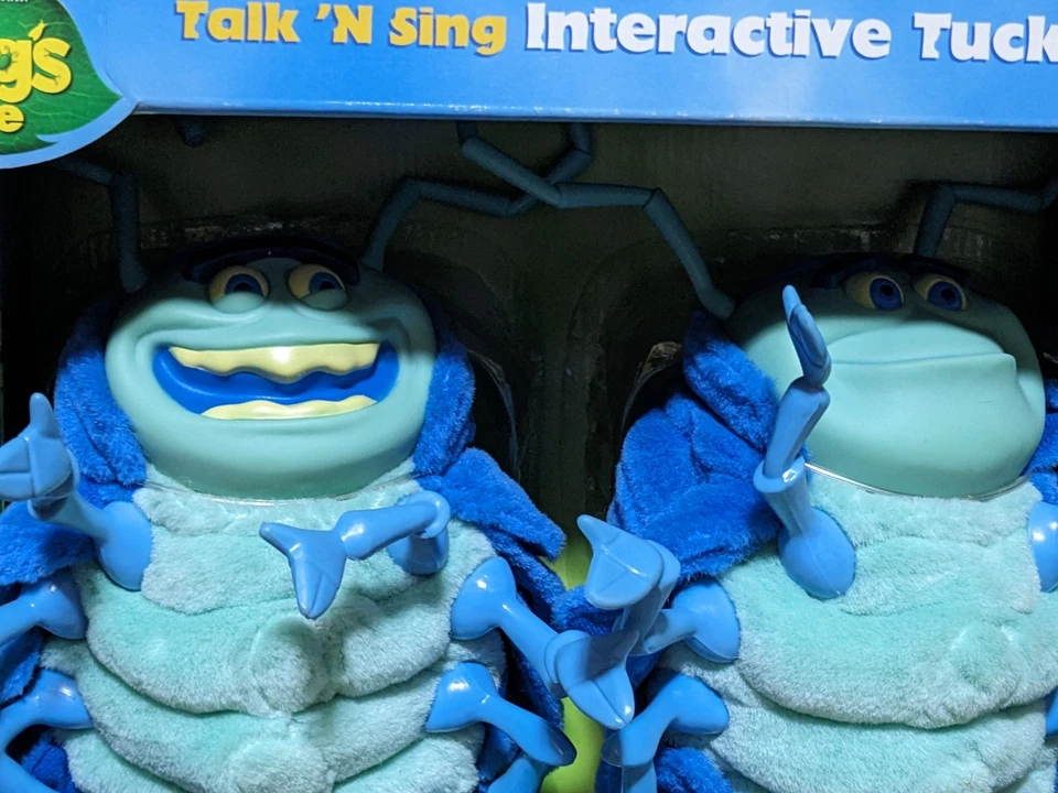 复古 A Bugs Life Talk N' SING 互动 Tuck and Roll Thinkway 玩具 全新! — 第 2/4 张图片