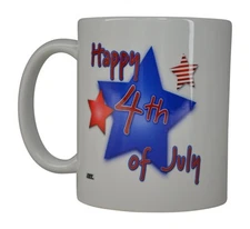 Rogue River Tactical Best Coffee Mug Happy 4th of July American Patriot Novel...