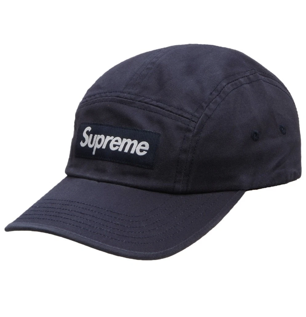 CASQUETTE DE CAMP EN SERGÉ CHINO LAVÉ SUPRÊME FW22
