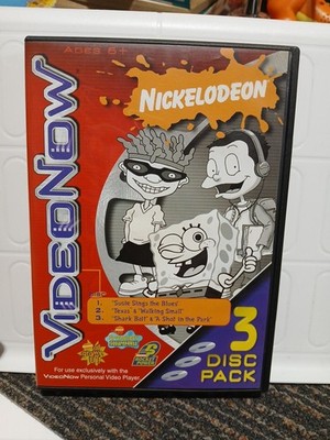 VideoNow 3 PVD Pack Rugrats All Grown Up Nickelodeon SpongeBob Rocket Power 2003