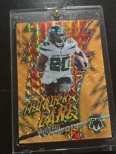 2023 Panini Mosaic Thunder Lane Breece Hall #TL-BH /25 Orange Mosaic Prizm