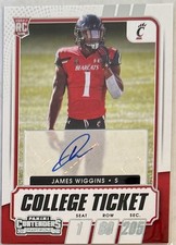 James Wiggins 2021 Contenders Draft Pick College Ticket Auto Cincinnati Bearcats
